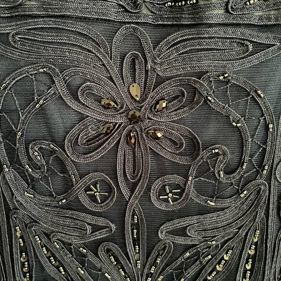 Sue Wong sequined formal dress, size 10, navy blue - Picture 4 of 4